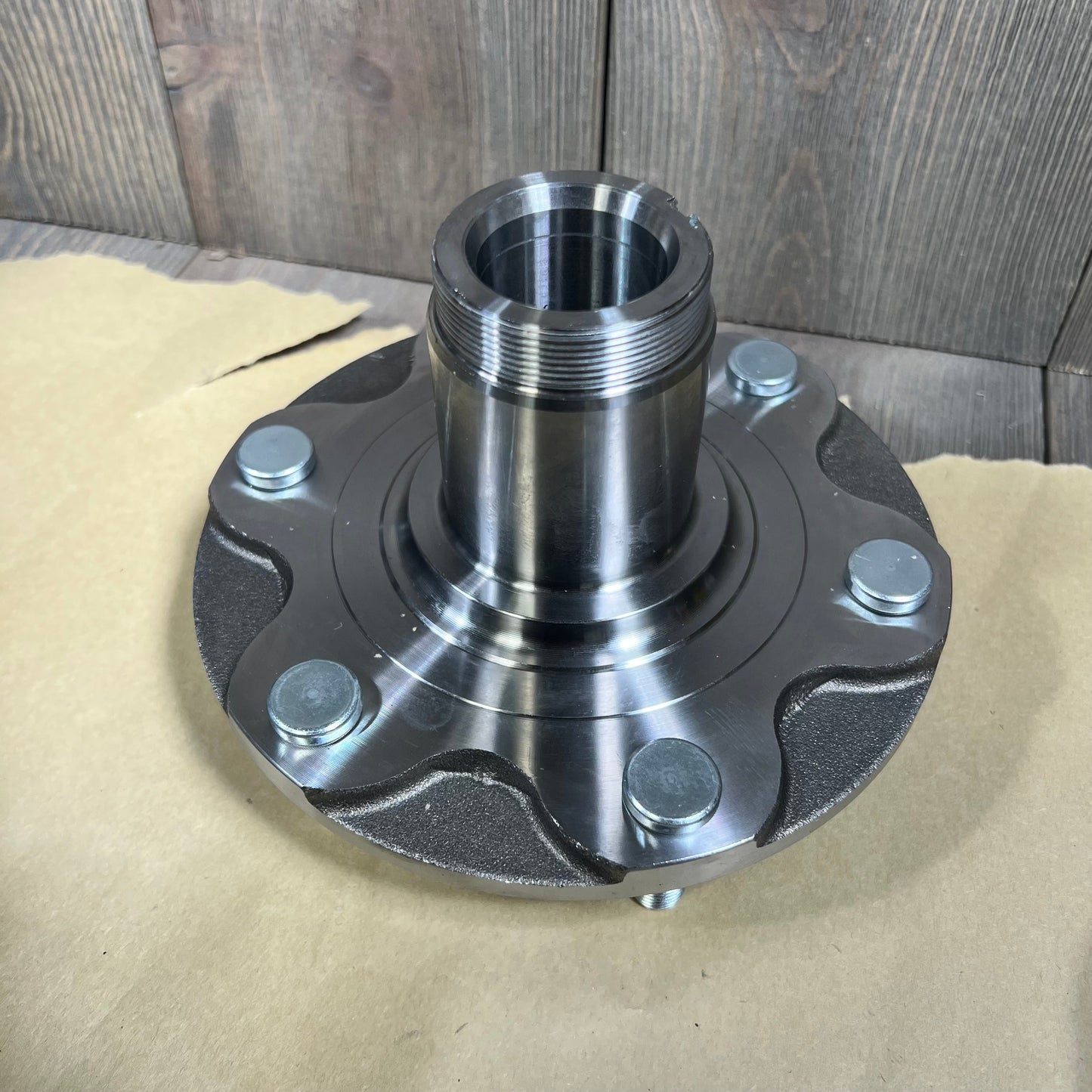 Durable front wheel hub bearing kit compatible with Toyota Tundra, Tacoma, 4Runner, and Sequoia, close-up view.