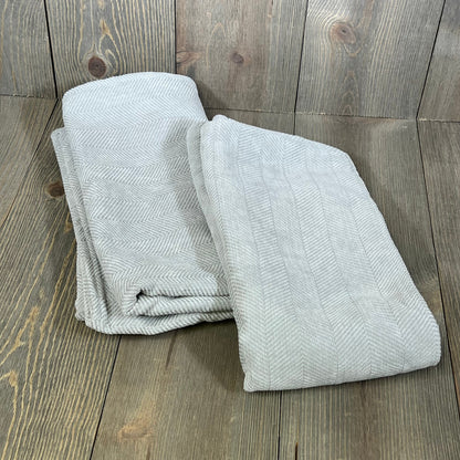 Light grey chenille pillow covers 24x24 inch, showcasing elegant design, perfect for farmhouse sofa or bed decor.