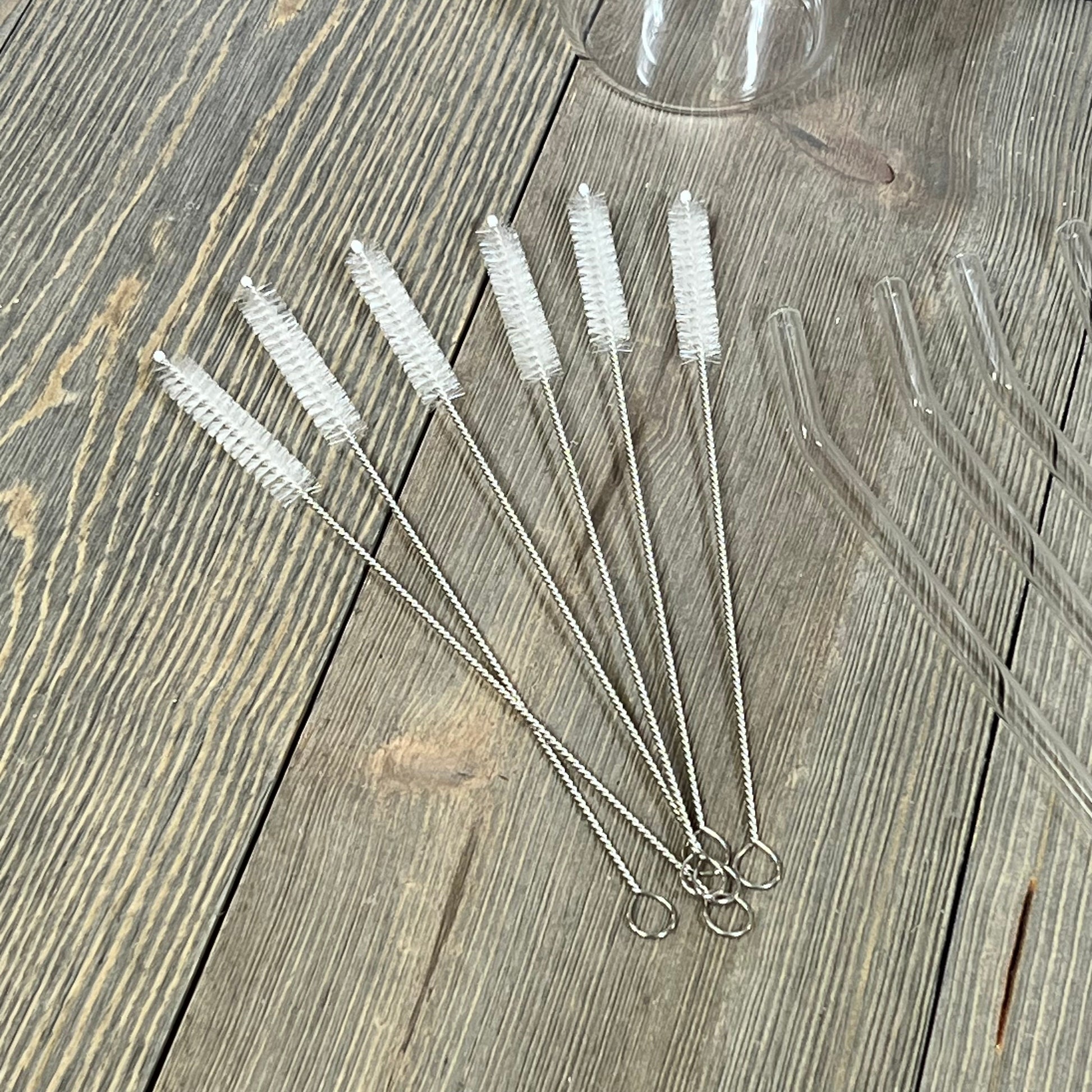 Cleaning brushes for Maxcheck Teacher Appreciation Cups, perfect for maintaining 16 oz glass cups with straw and lid.