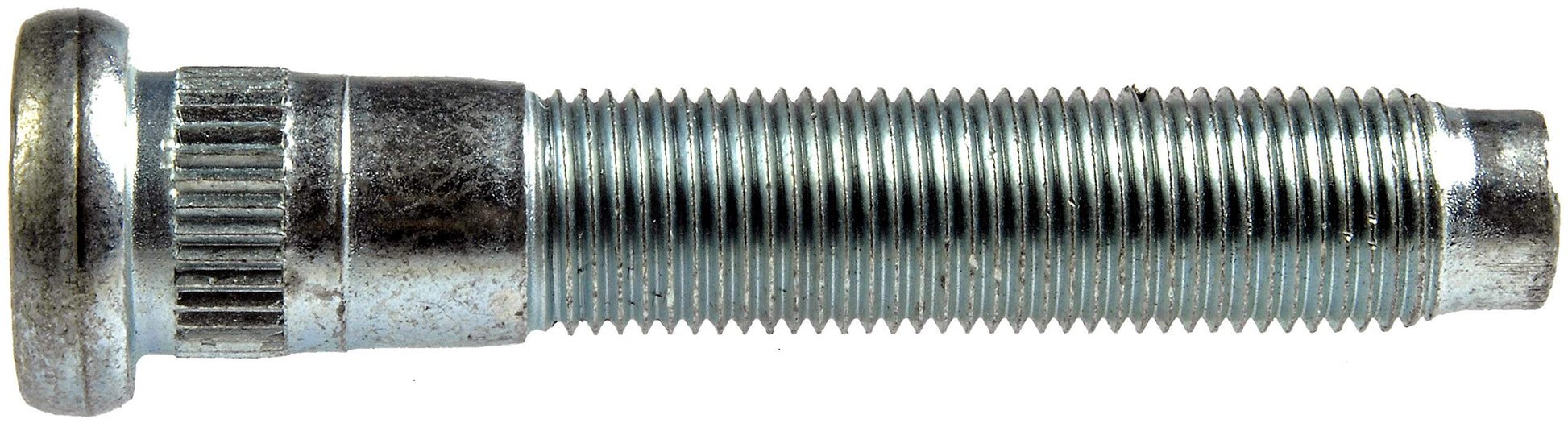 Durable 9/16-18 serrated wheel stud with .643 in. knurl, ideal for Dodge models, 3-5/32 in. length, 10 pack.