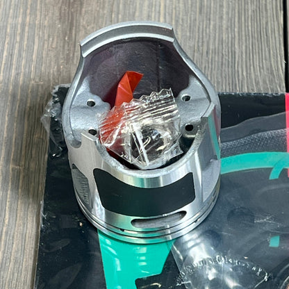High-quality piston component from the Top End Bearing Ring Cylinder Gasket Kit for Kawasaki KX85 2001-2013, shown in detail.