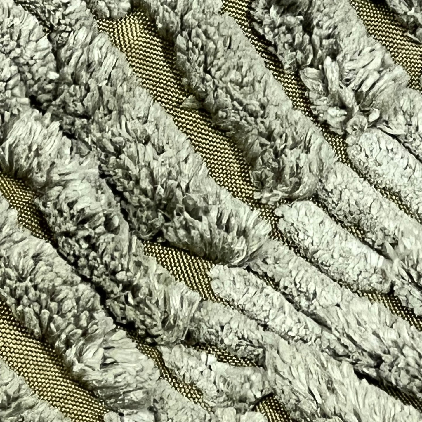 Close-up of textured corduroy fabric in grey from MIULEE decorative throw pillow covers, showcasing soft boho stripes.