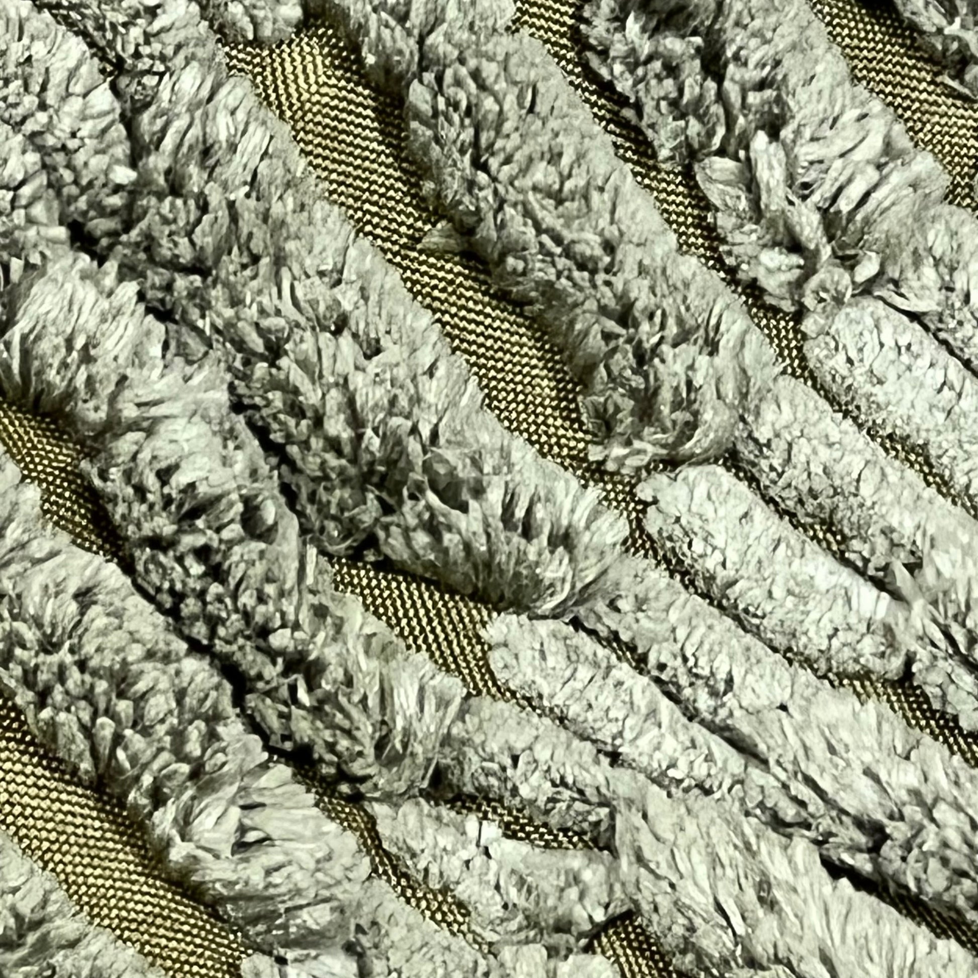 Close-up of textured corduroy fabric in grey from MIULEE decorative throw pillow covers, showcasing soft boho stripes.