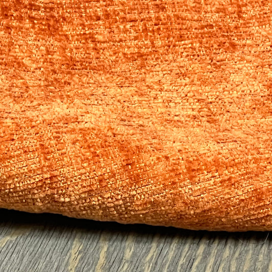 Rust chenille texture of MIULEE throw pillow cover, 18x18 inch, showcasing soft, vibrant fabric for sofa or couch decor.