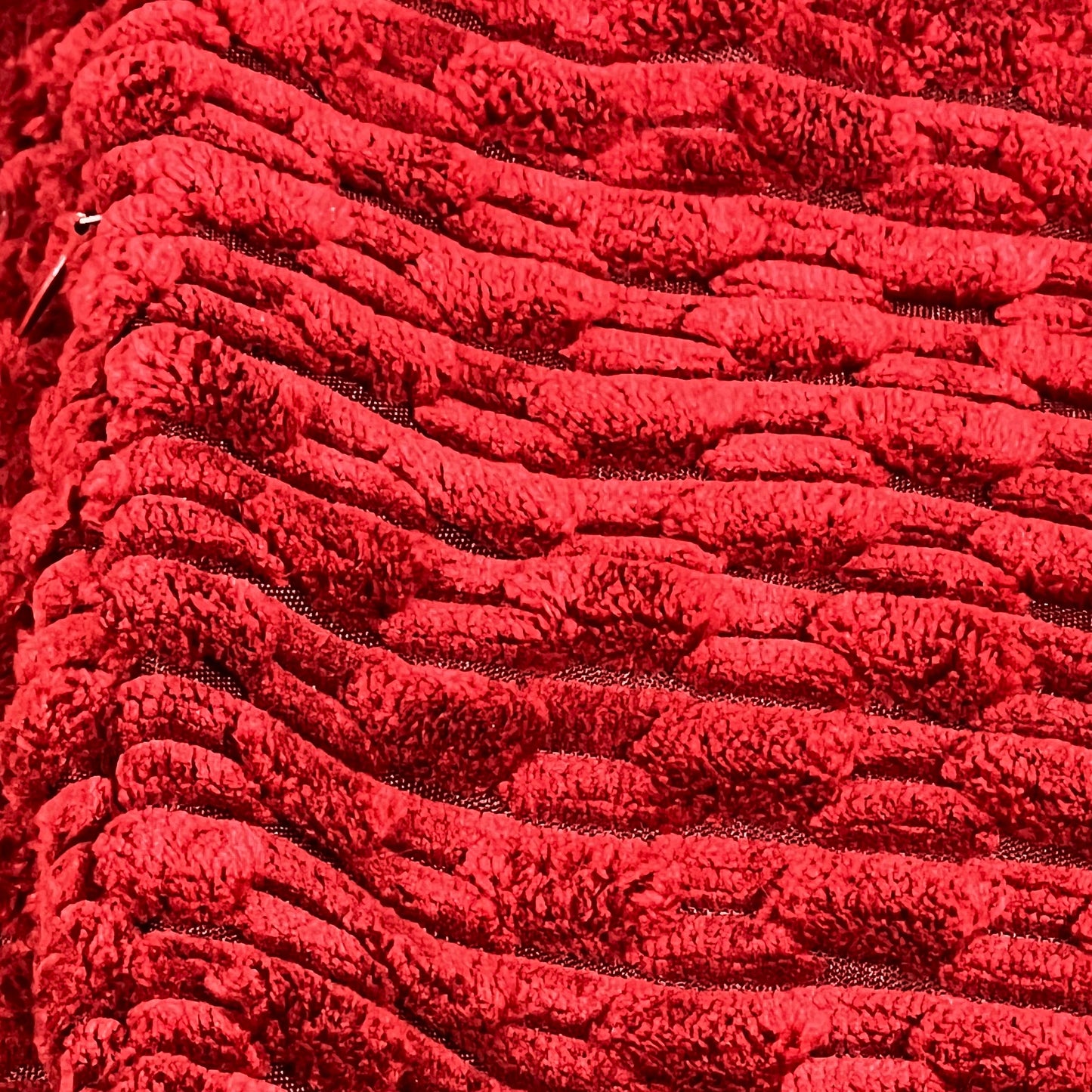 Burgundy corduroy texture of MIULEE decorative square pillow cover, perfect for enhancing living room or bedroom decor.