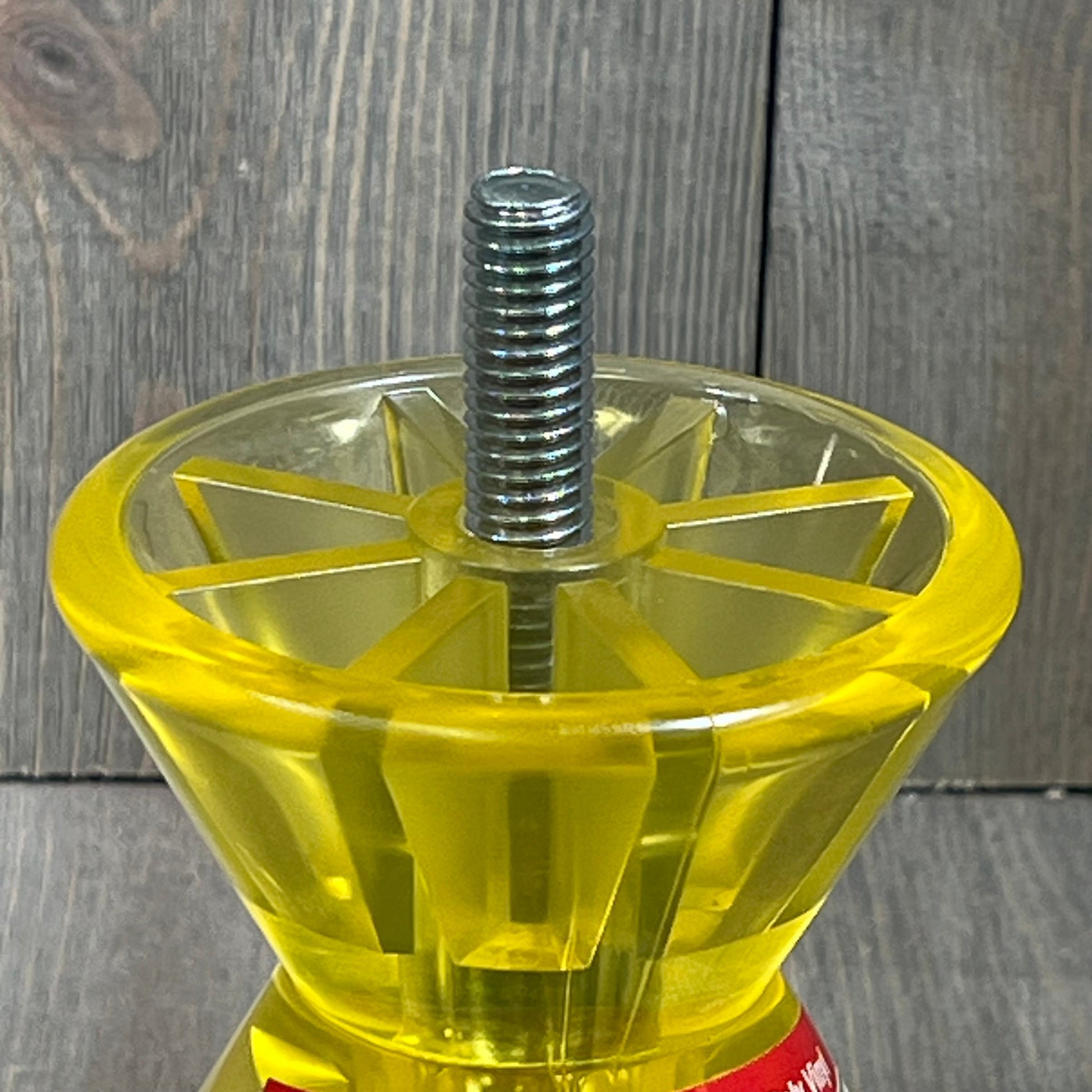 Yellow SeaSense Super Polymer Bow Roller, 4-inch size, showcasing sturdy construction and durable material for marine use.