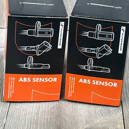 A-Premium ABS Wheel Speed Sensor packaging for Mercedes-Benz C300 2008-2009, GLK350 2010-2011, 2-PC set, front view.