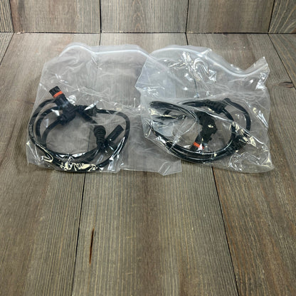 Premium ABS Wheel Speed Sensor set for Mercedes-Benz C300 and GLK350, packaged in clear plastic bags.