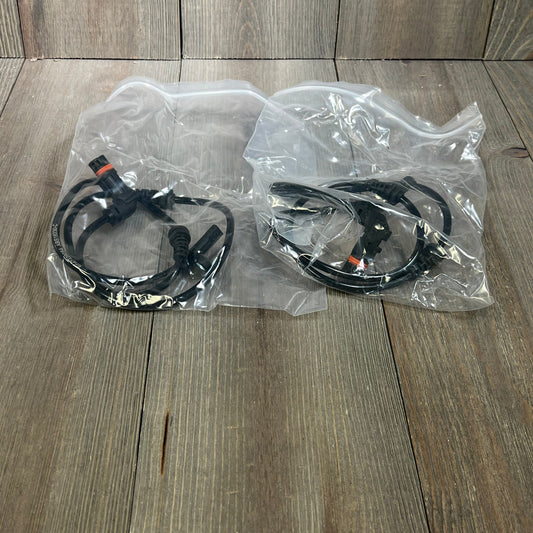 Premium ABS Wheel Speed Sensor set for Mercedes-Benz C300 and GLK350, packaged in clear plastic bags.
