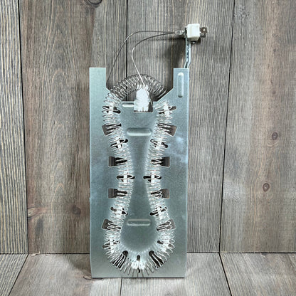 Dryer heating element kit compatible with Whirlpool and Kenmore models, featuring durable metal coil design by TOMOON.