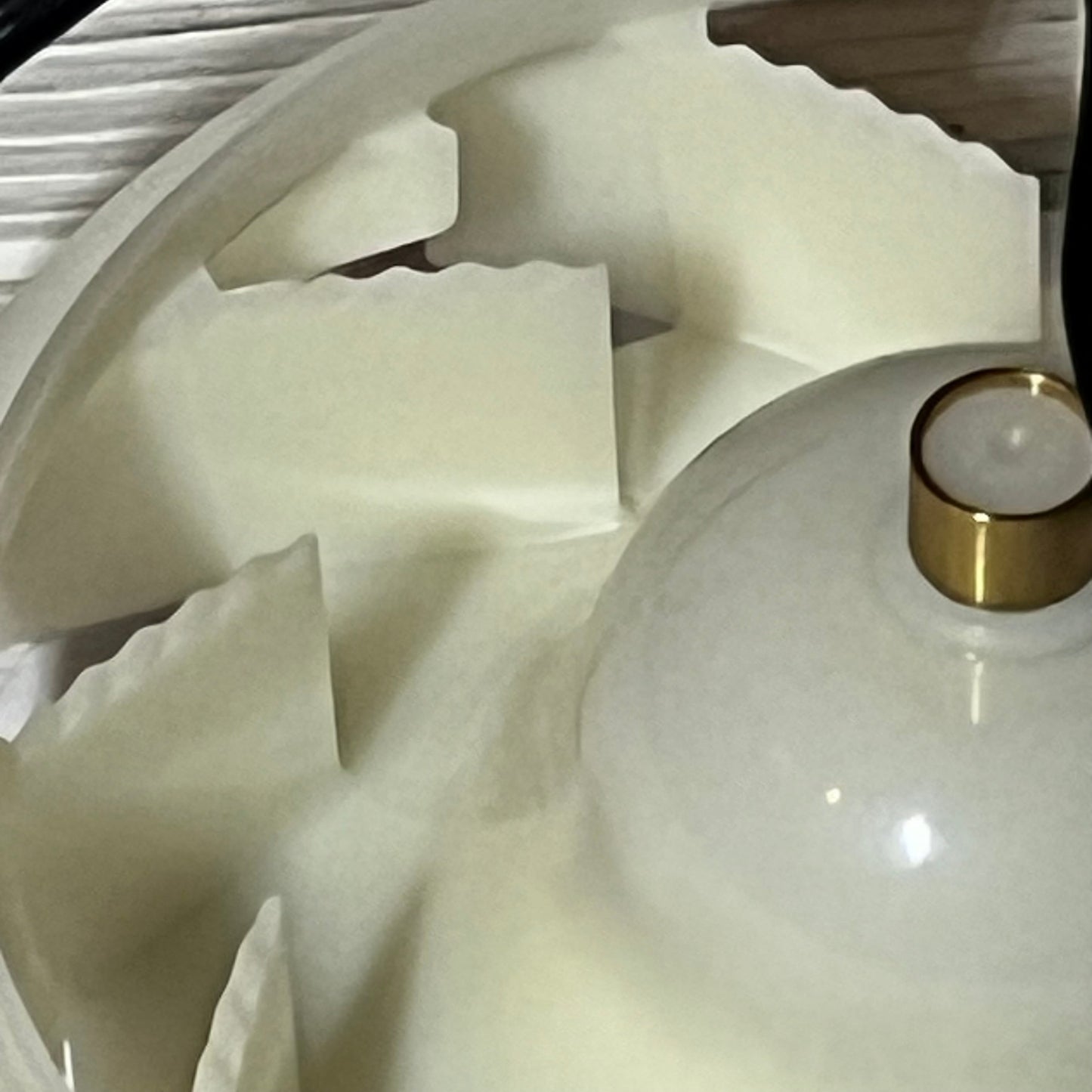 Refrigerator evaporator fan motor with white blade, compatible with LG, model EAU63503709, close-up view.