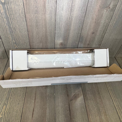UltraPro 18" under cabinet light in packaging, showcasing dimmable feature with 3 color settings for kitchen use.