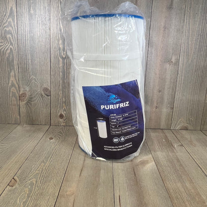 PURIFRIZ 90A Pool Filter in packaging, compatible with Hayward C900, Pleatco PA90; durable and efficient filtration.