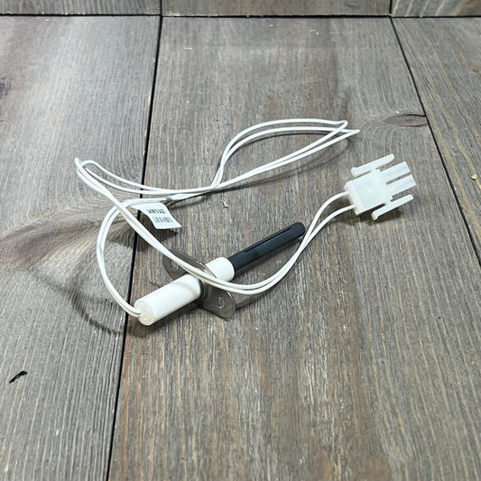 Silicon nitride ignitor kit for Hayward H-Series heaters, featuring a cylindrical igniter head and wiring harness.