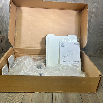 INMAKER Treadmill Desk Attachment in box with installation manual and packaging materials, ready for assembly.