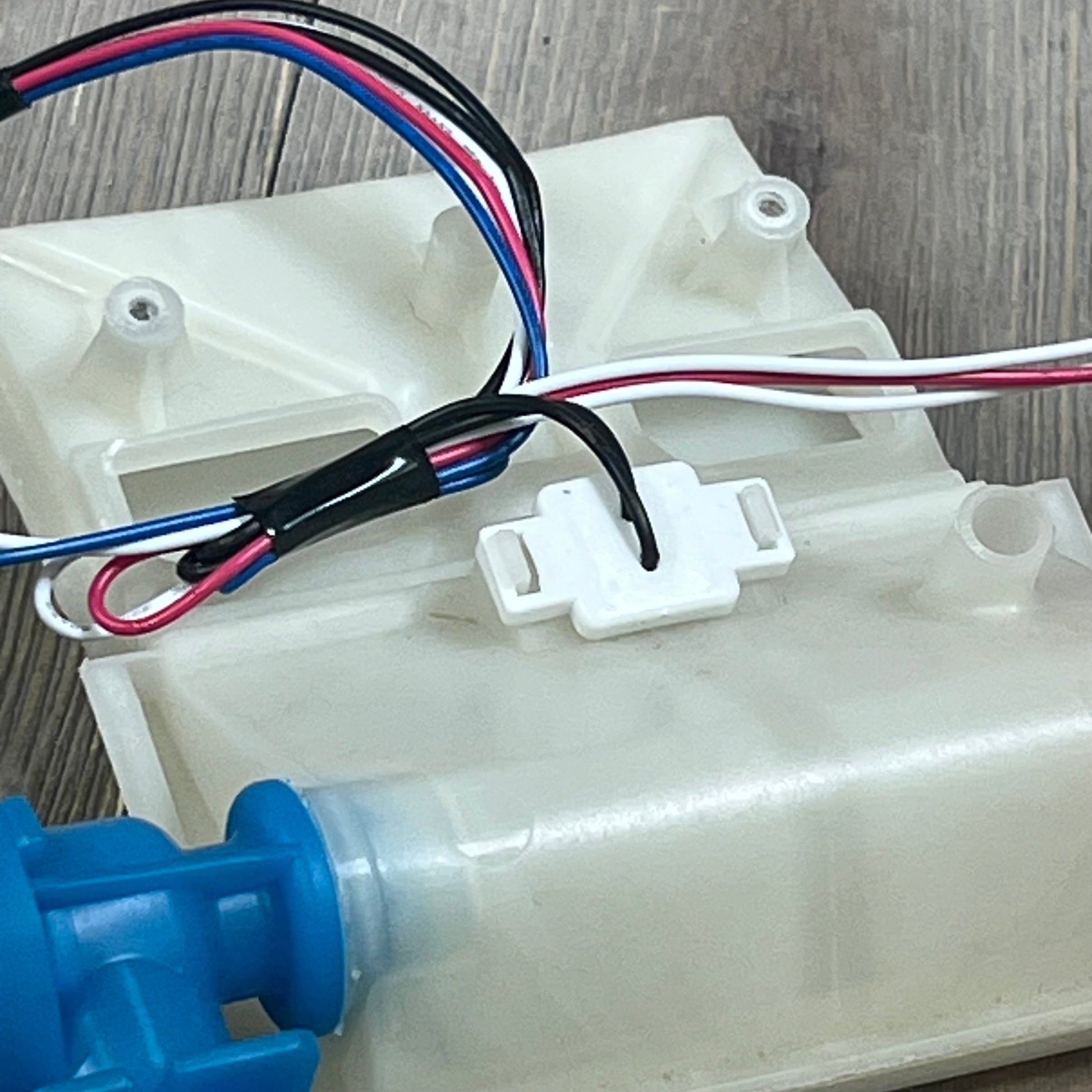 Upgraded W10869800 washer water inlet valve with wiring, compatible with Whirlpool and Maytag washers.