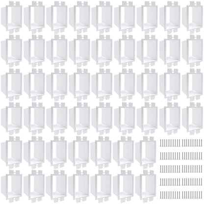 50PCS electrical outlet box extenders with 100PCS screws, perfect for single gang power switch installation.